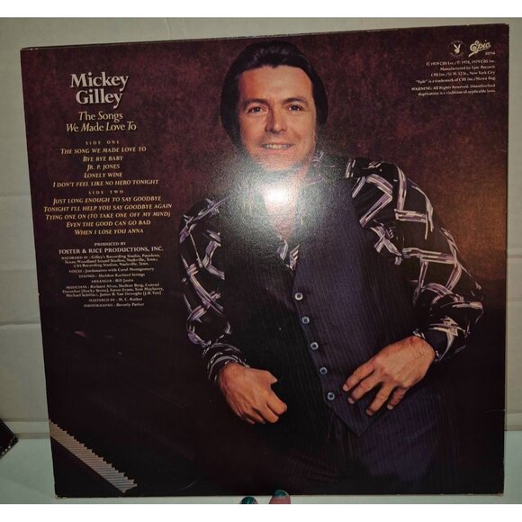 Mickey Gilley Vinyl Record - "The Songs We Made Love To" - Country Music Album - Picture 4 of 12